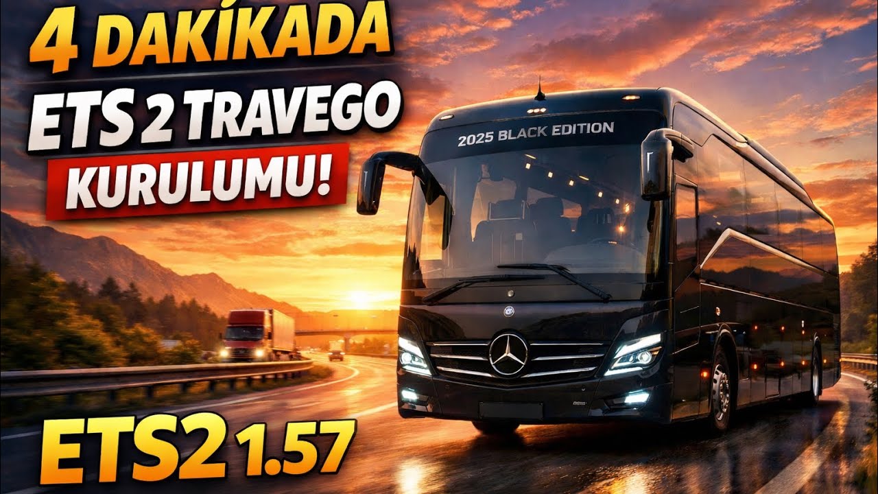 4 DAKİKADA ETS2 1.57 TRAVEGO MODU 😱 DAHA HIZLISI YOK! (ETS2 OTOBÜS MODUNASIL KURULUR ?)