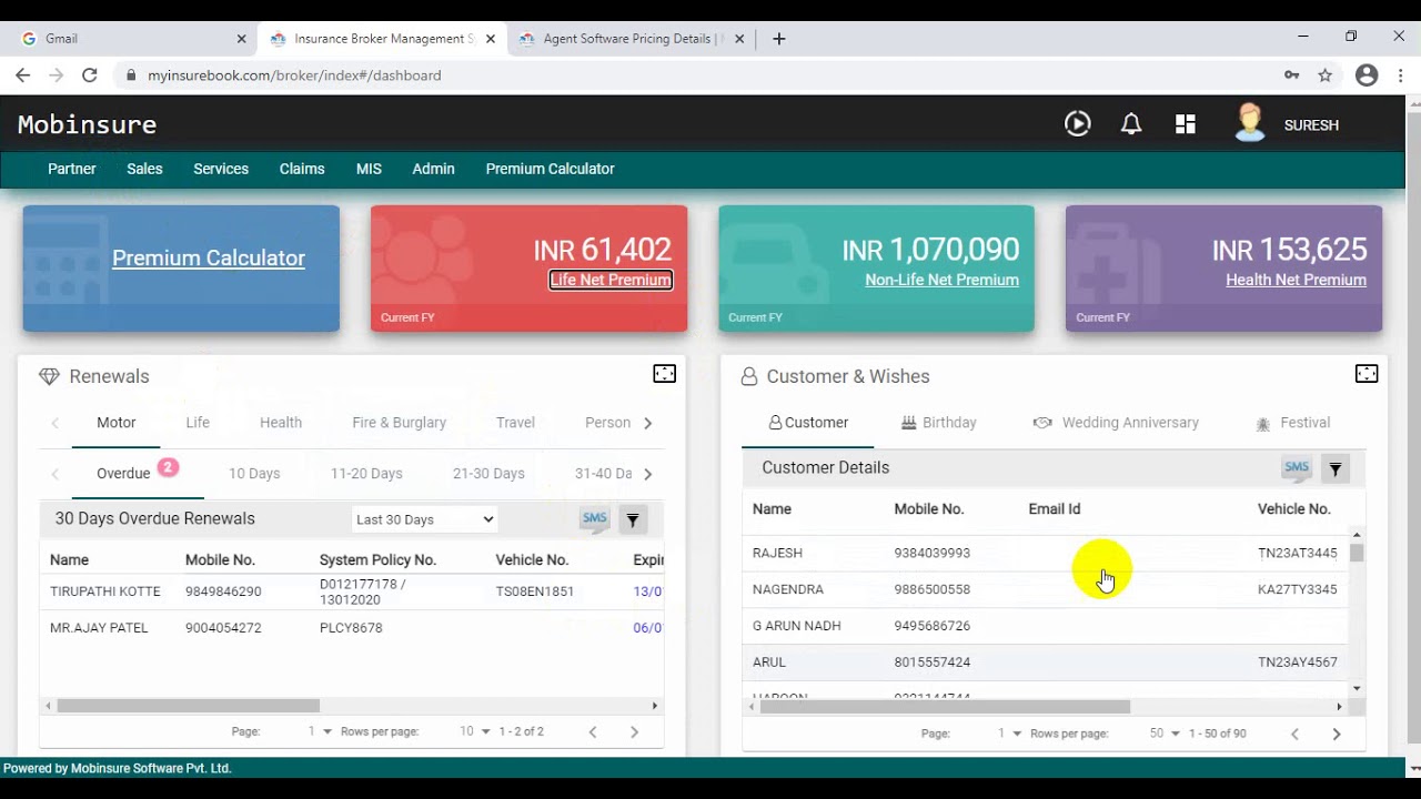 INSURANCE AGENT / BROKER SOFTWARE DEMO PART 1 (HINDI)