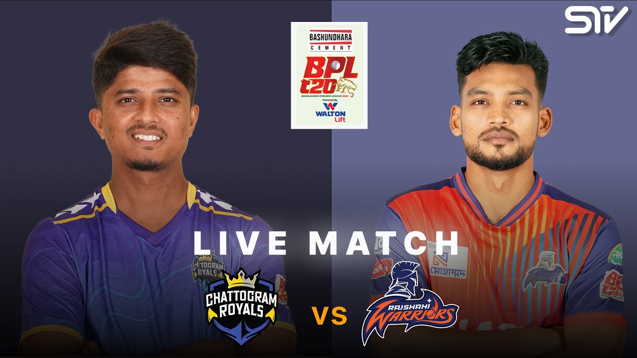 Live | Chattogram Royals vs Rajshahi Warriors | Match 32 | Qualifier 1 | BPL 2026 | M3Z1J
