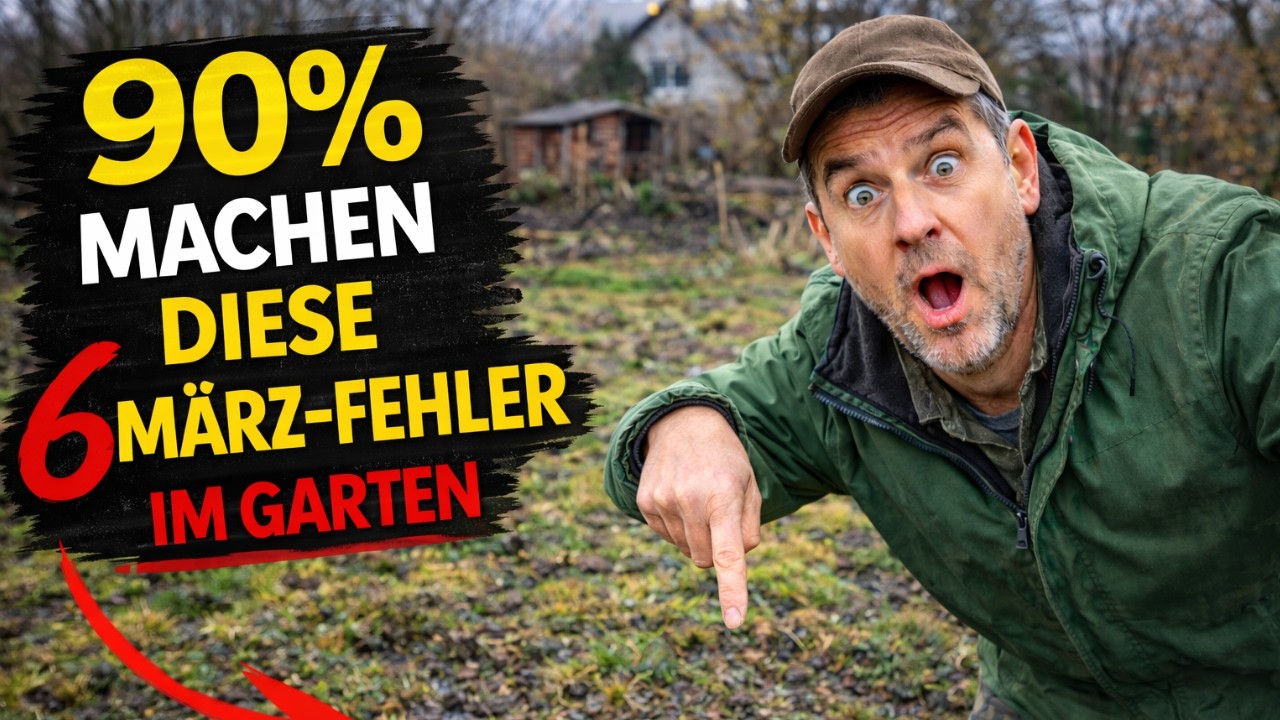 STOP! Diese 6 März-Fehler zerstören deinen Garten (die meisten merken es zu spät)
