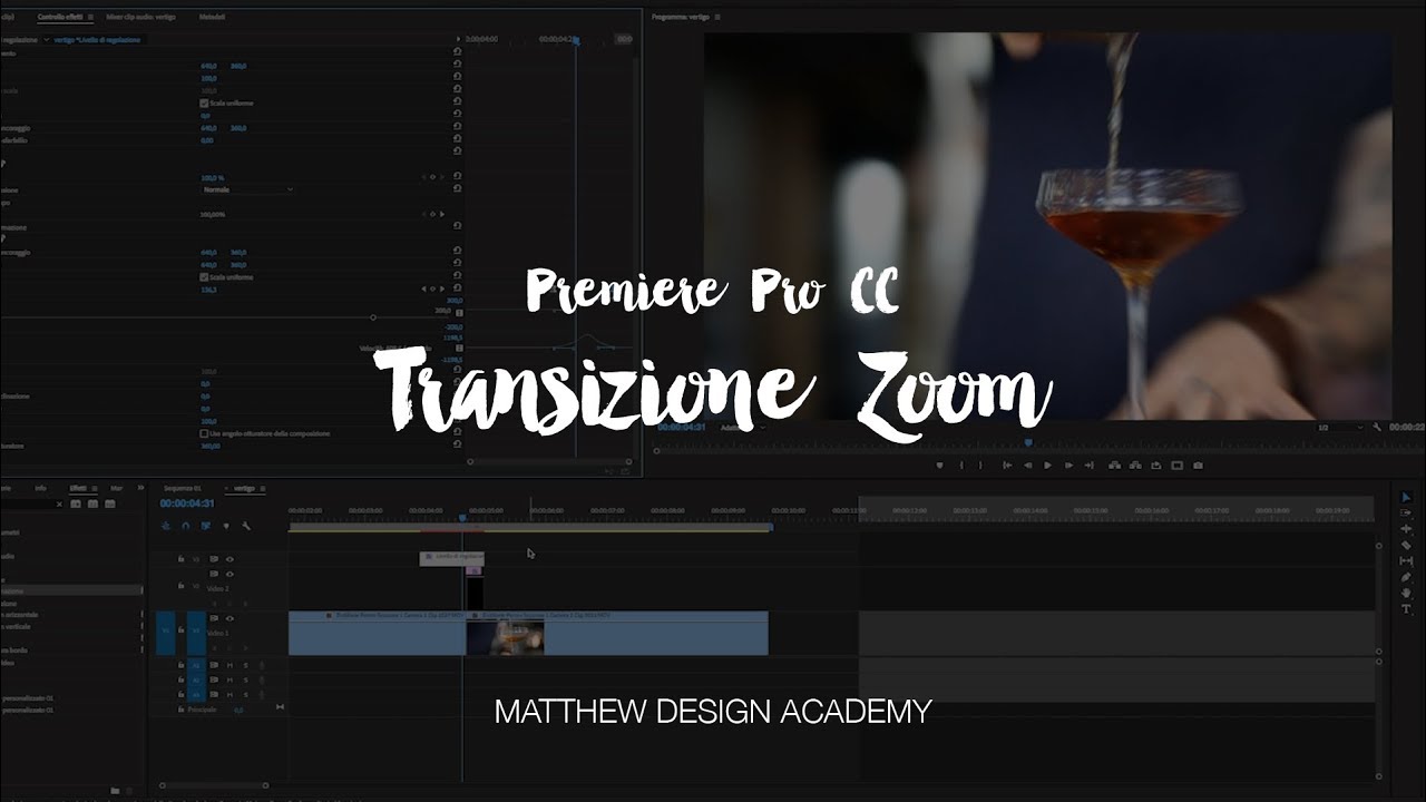 Transizione Zoom | Premiere Pro Cc