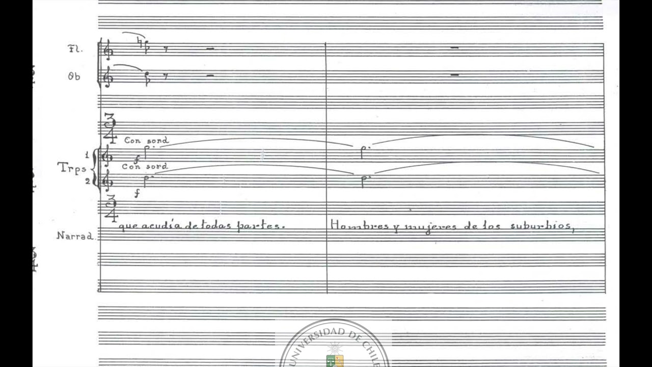 Acario Cotapos - Balmaceda, for Narrator and Orchestra
