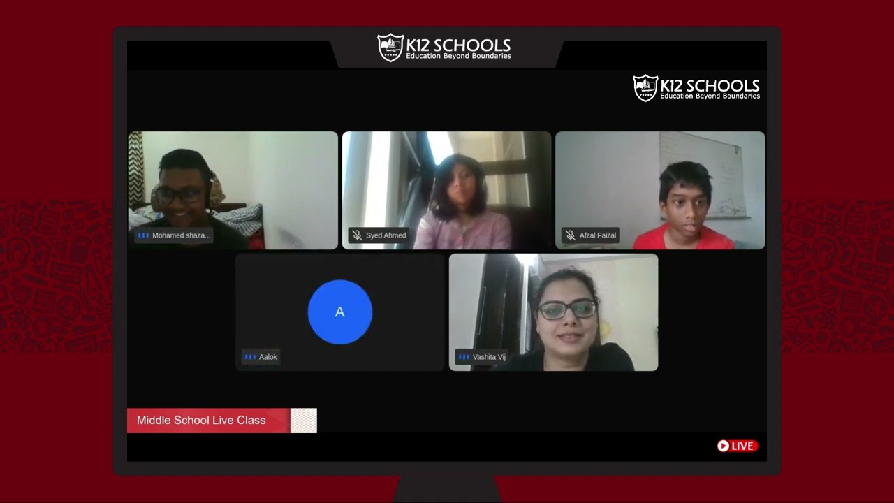 K12 Schools Live Session - Middle Class Session