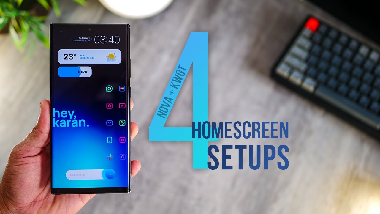 Minimal Android Homescreen Setups (Nova & KWGT)