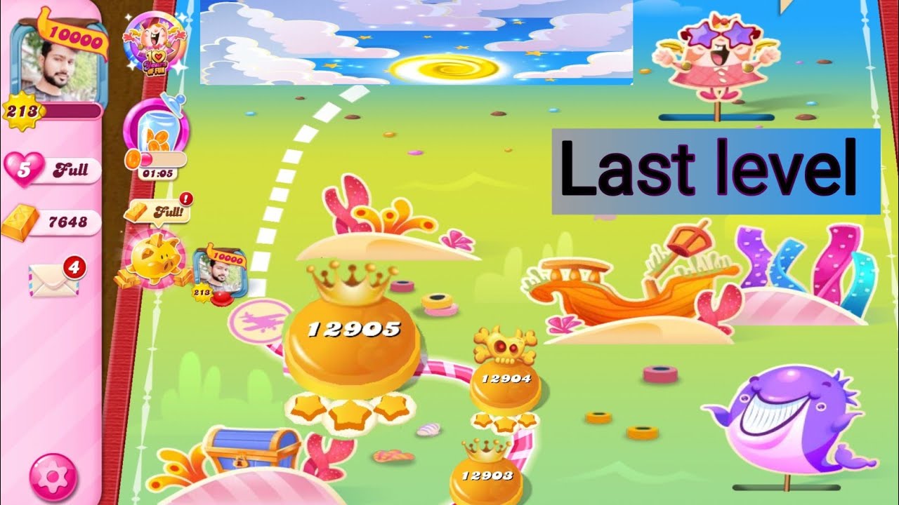 Candy crush saga Last level । Milestone game । Candy crush saga 12905 level । #candycrush #candy