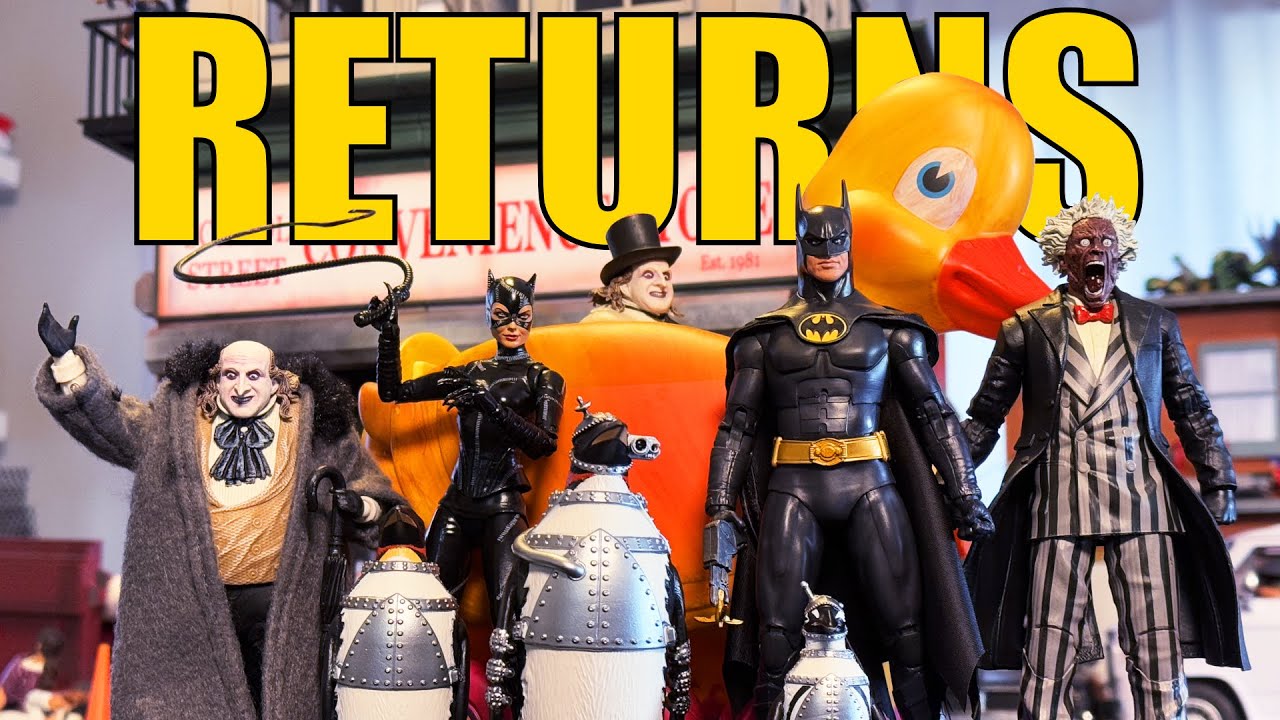 McFarlane Toys Возвращение Бэтмена | Мультивселенная DC | Тим Бёртон | Майкл Китон | Пингвин | Же...