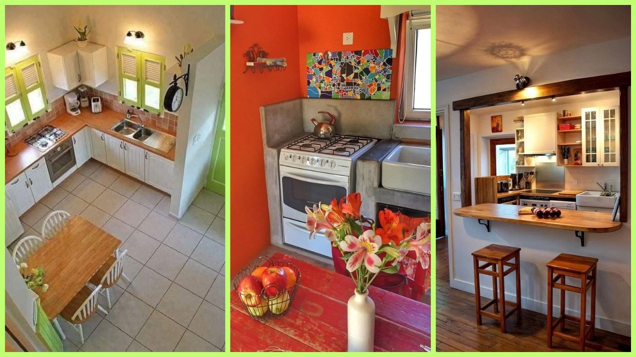 +107✅😍iDEAS de COCINAS ELEGANTES para lugares con poco espacio en un ambiente sofisticado y práctico
