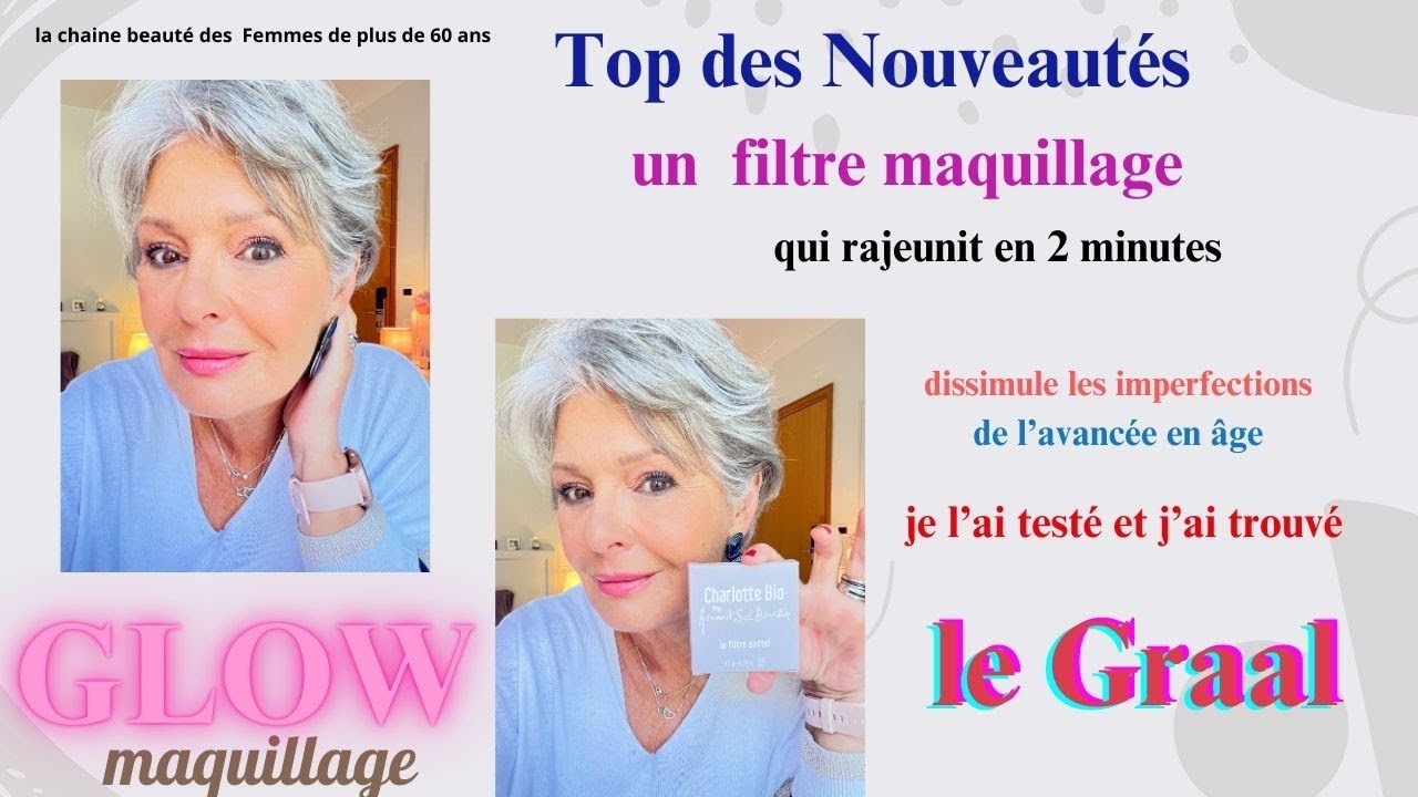 Incroyable ce filtre pastel. Il illumine nos peaux après 60 ans et dissimule nos imperfections.