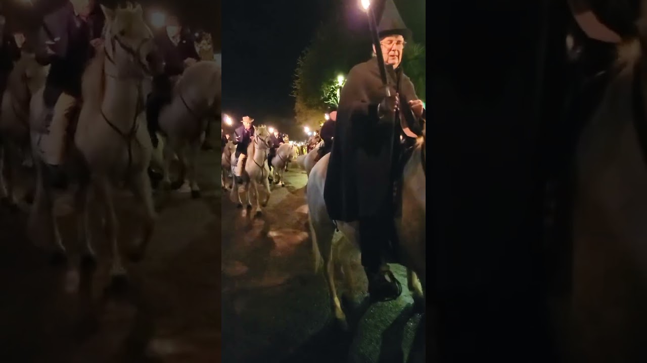 Procession mariale, XXI°pèlerinage des gardians à Lourdes