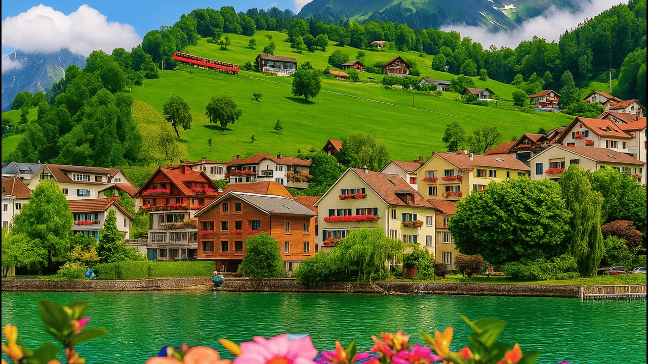 Hermoso PUEBLO SUIZO que te dejara sin palabras | Vitznau, Suiza