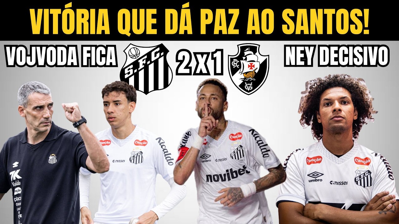 VITÓRIA QUE DÁ PAZ AO SANTOS! NEYMAR DECISIVO, BONTEMPO MUITO BEM!
