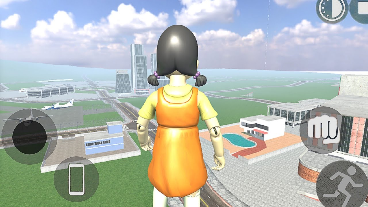 Playing as Giant Squid Game Doll In INDIAN BIKES DRIVING 3D