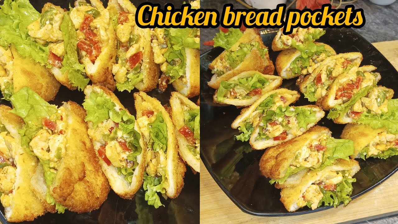 Have you ever bread pockets/ spicy crispy chicken bread pockets 