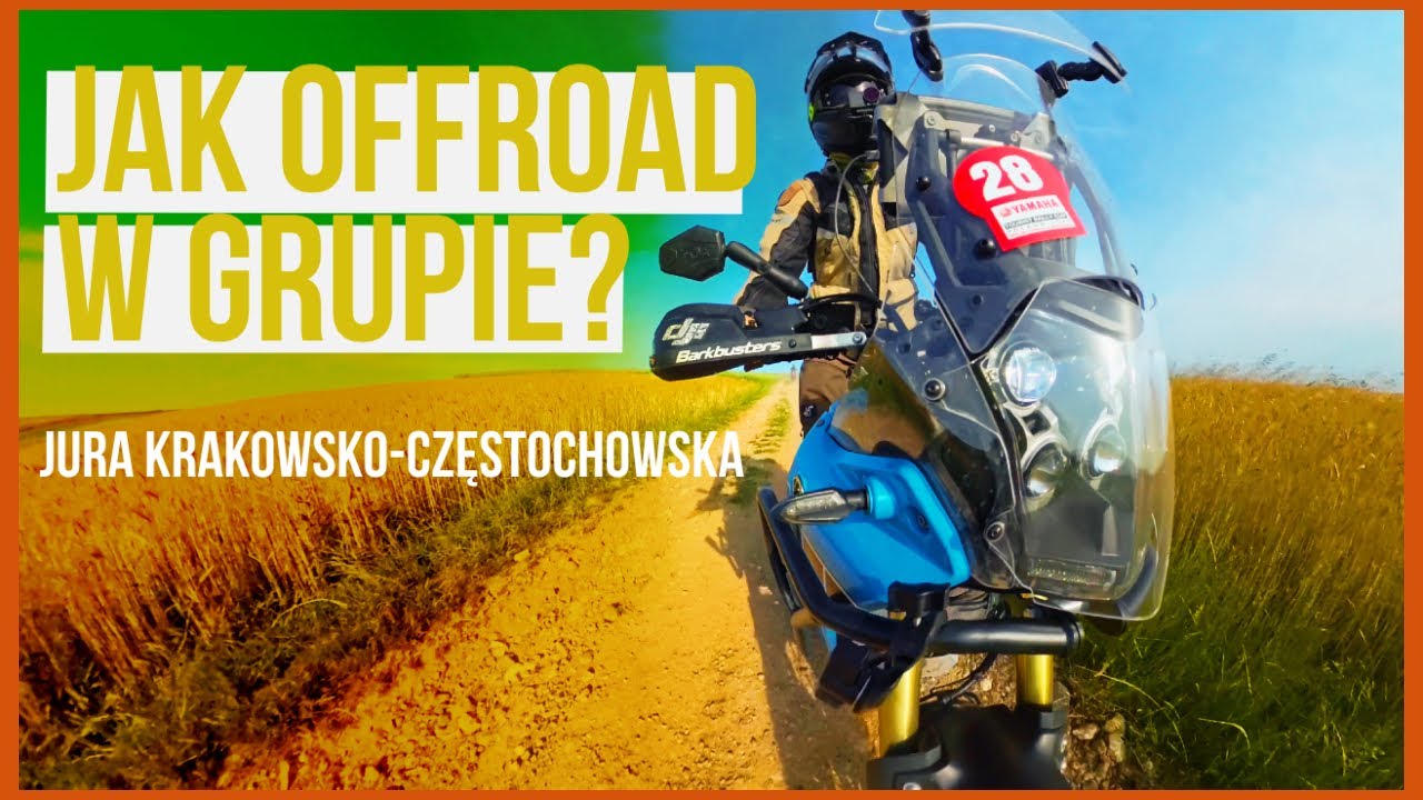 Jak się jeździ w grupie po offie.  Jura Krakowsko-Częstochowska z ekipą. #motoadventure #tenere700