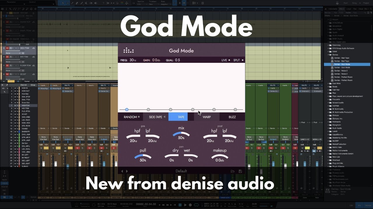 God Mode | New from denise audio |  A New Take on Multiband Saturation/Distortion