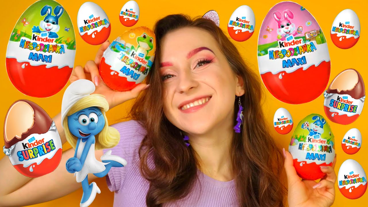 OTWIERAM WIELKANOCNE KINDER NIESPODZIANKI 🐥🐰i SMERFY!