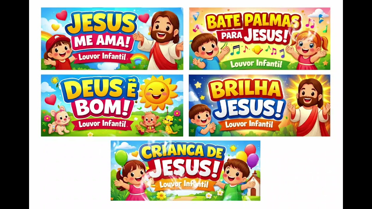  Bate Palmas para Jesus 👏Música animada para crianças baterem palmas e cantar.