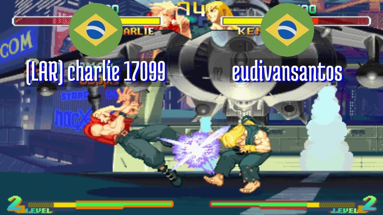 FT5 @sfa2u: (LAR) charlie 17099 (BR) vs eudivansantos (BR) [SF Alpha 2 sfa2 Fightcade] Jan 25