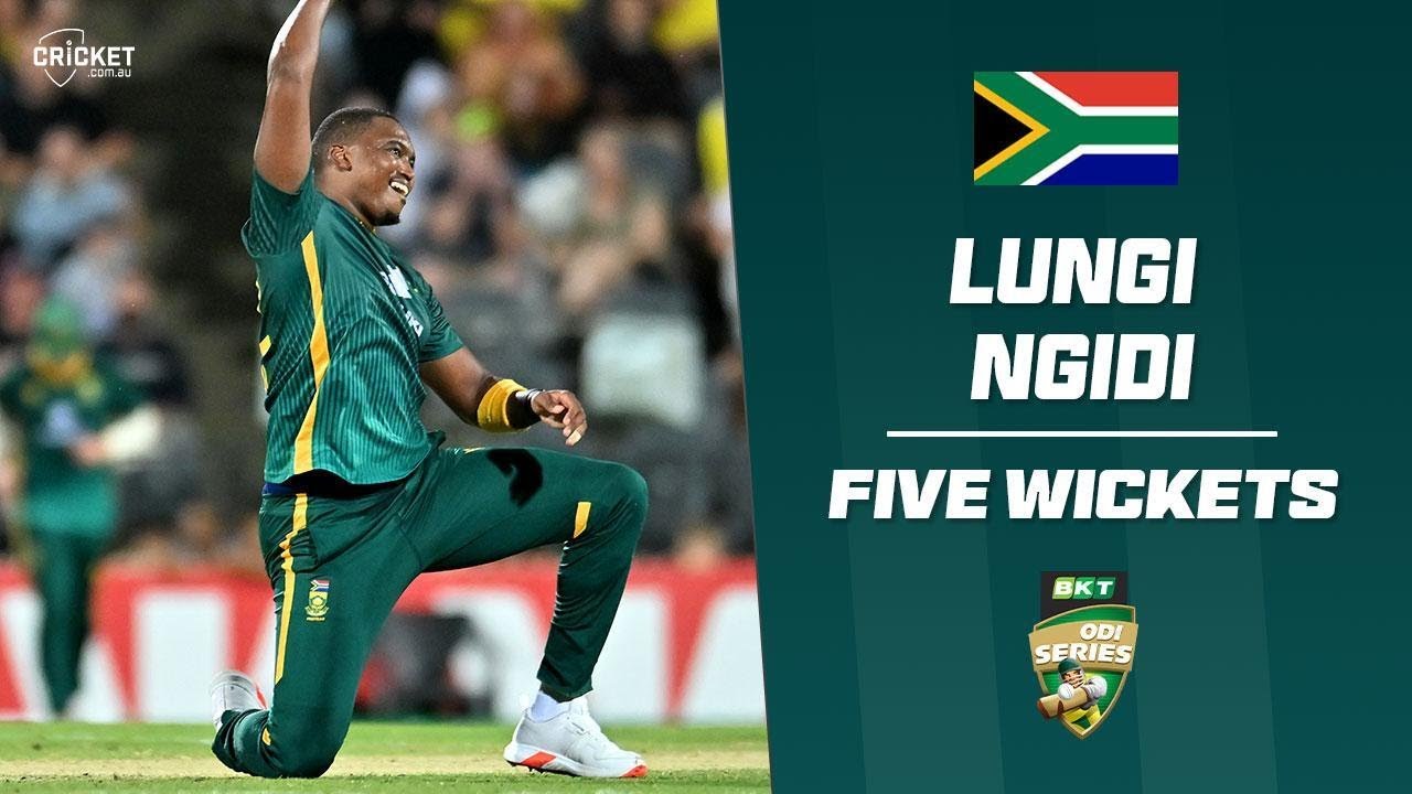 Ngidi rips through Aussie middle order in Mackay
