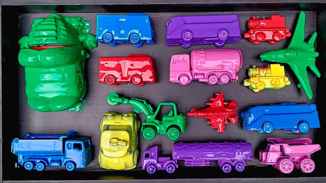 Membersihkan Mainan Mobil Mobilan, Buaya, Bus, Truk Pasir, Pesawat, Tayo, Salender, Robocar Poli,Toy