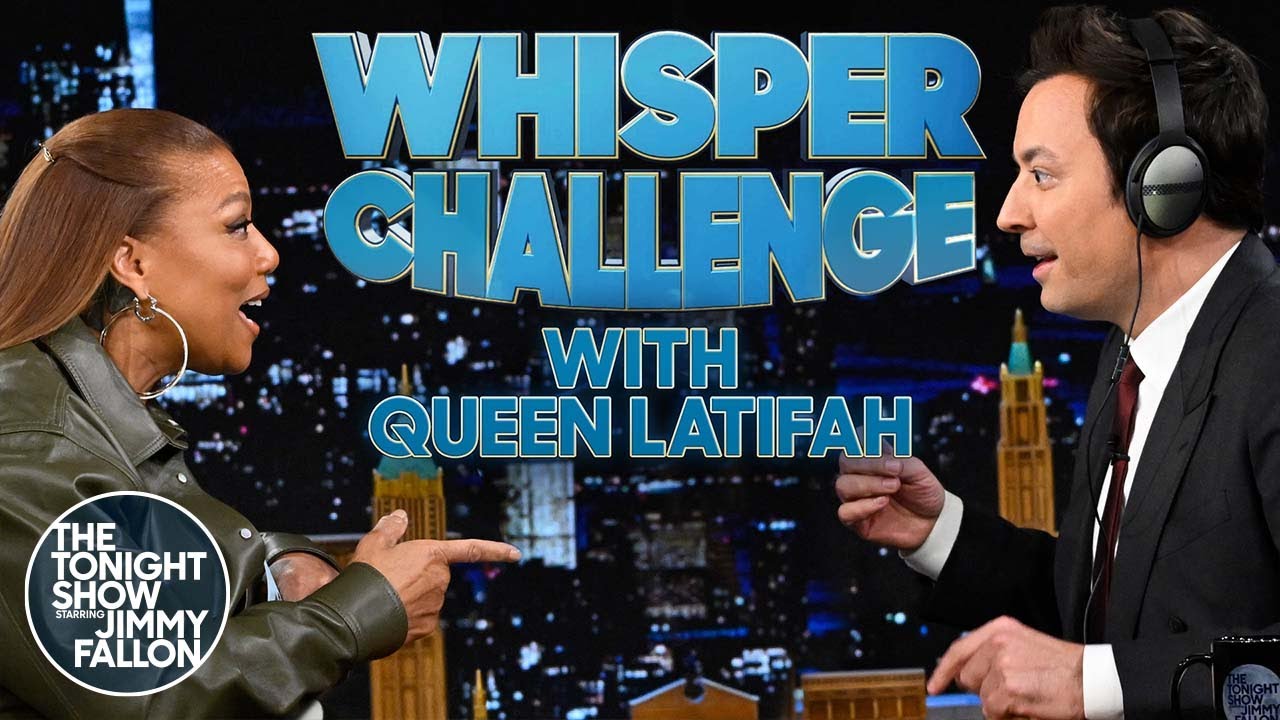 Whisper Challenge with Queen Latifah | The Tonight Show Starring Jimmy Fallon