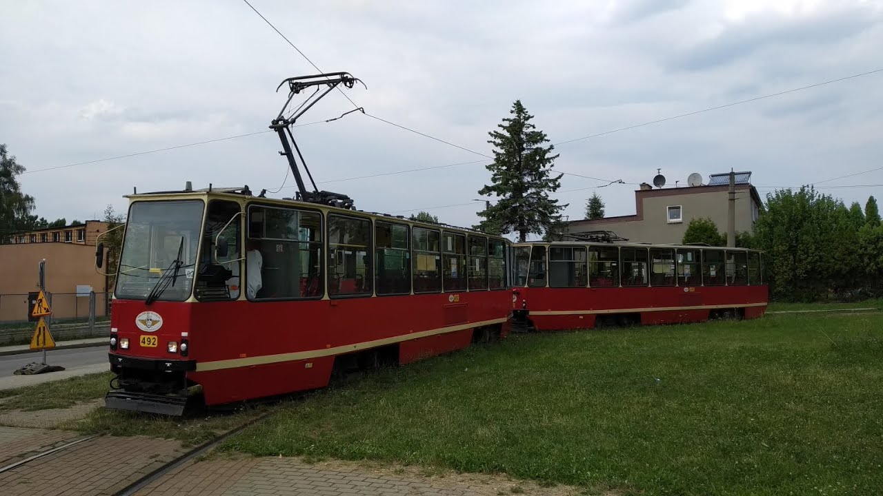 Konstal 105Na #492+493 - Tramwaje Śląskie (Przejazd, T39)