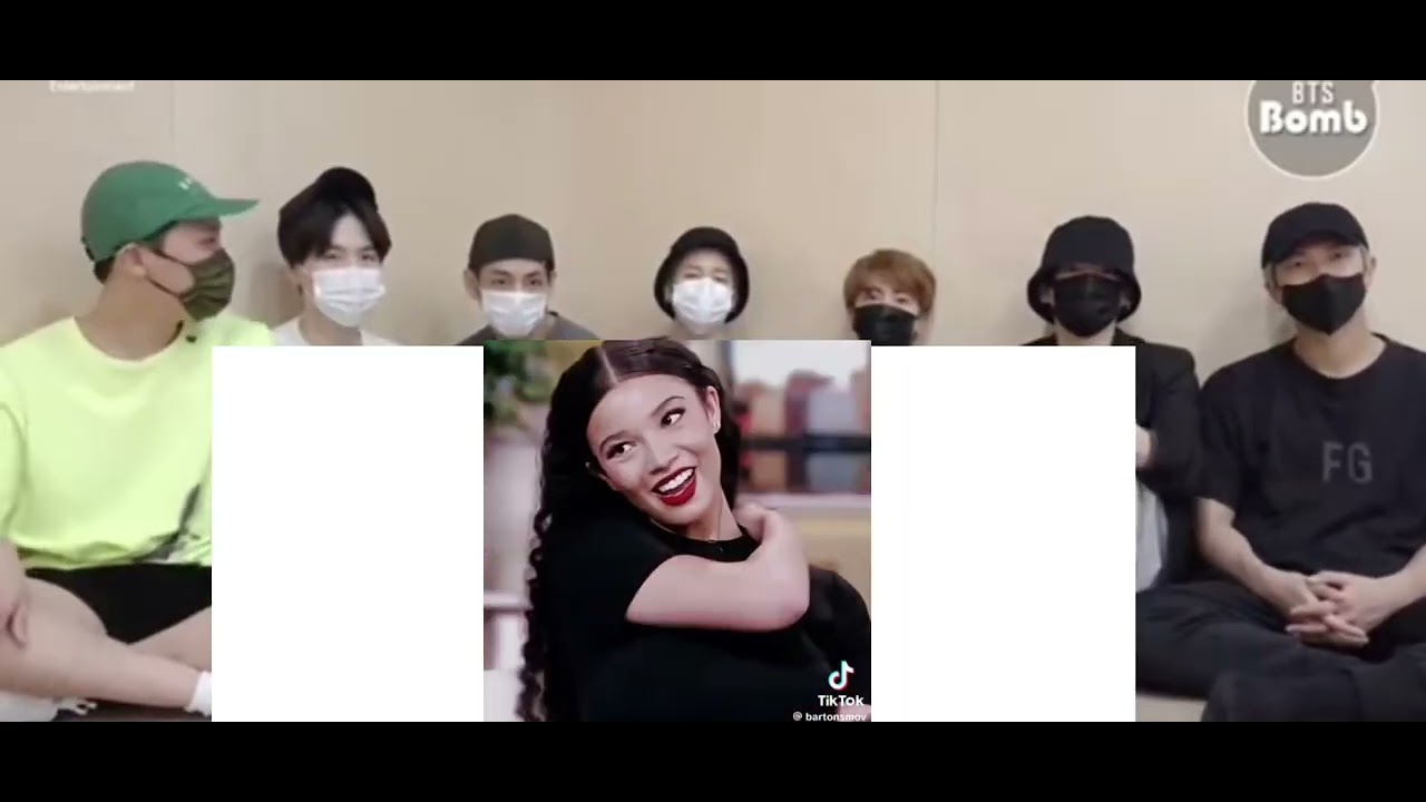 Bts reaction to Malia and Malachi love triangle moments I found on Tiktok (fake reaction) 