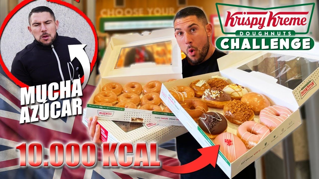 COMIENDO en *KRISPY KREME* La MEJOR FRANQUICIA de DONUT del MUNDO ¿CUANTOS DONUT PUEDO COMER?