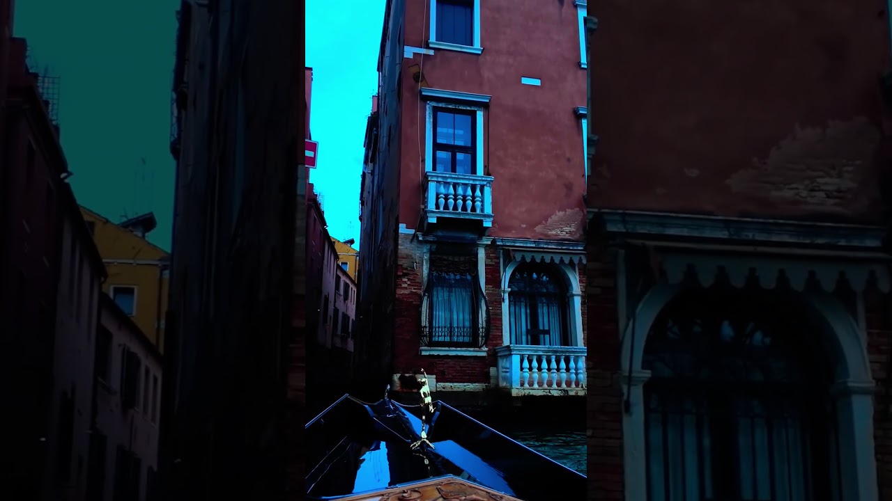 Romantic gondola ride in Venice late evening #italy #venice #gondola #romance #love #travel #explore