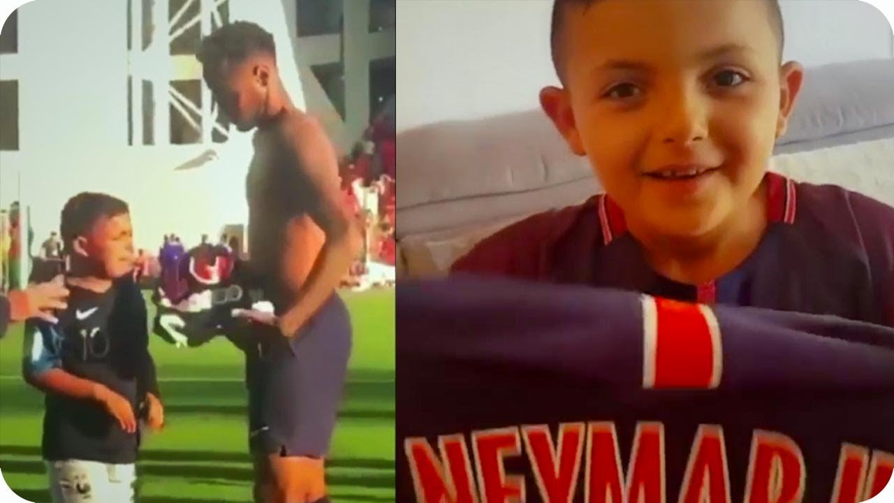 Neymar Recibe un emotivo Mensaje de Éste Niño