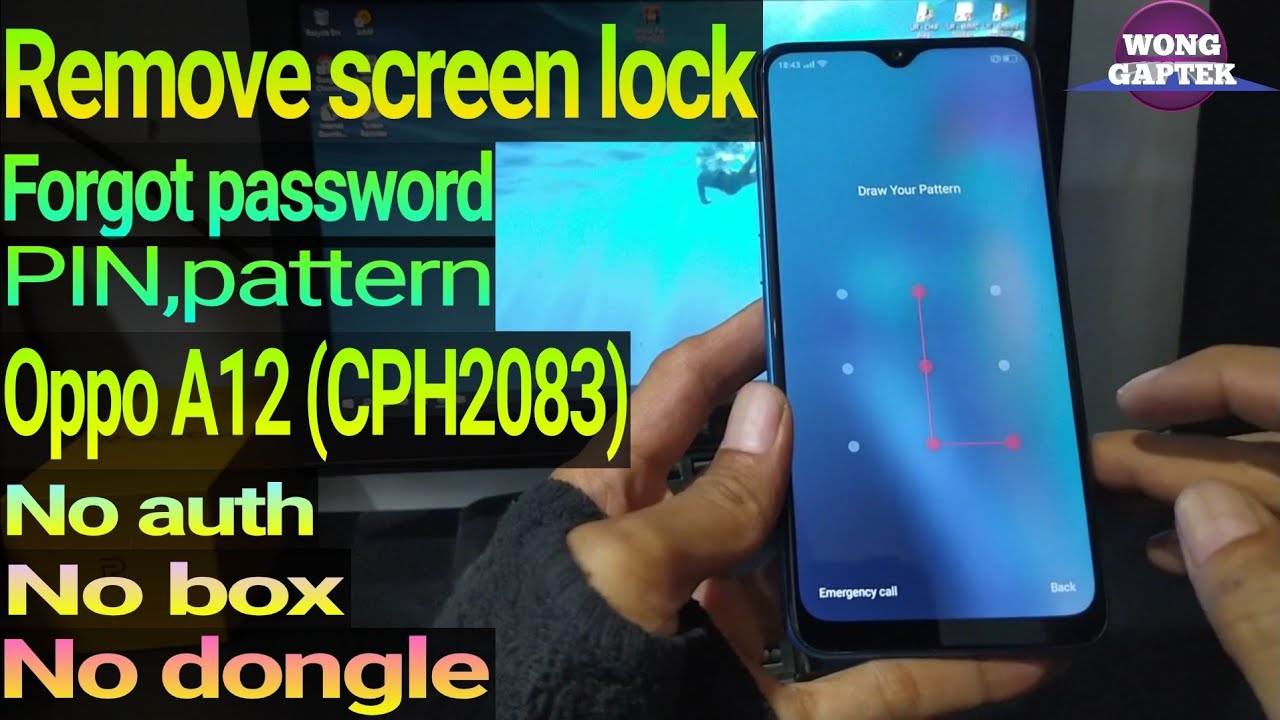 Oppo a12 (CPH2083) pattern unlock || oppo a12 lupa pola