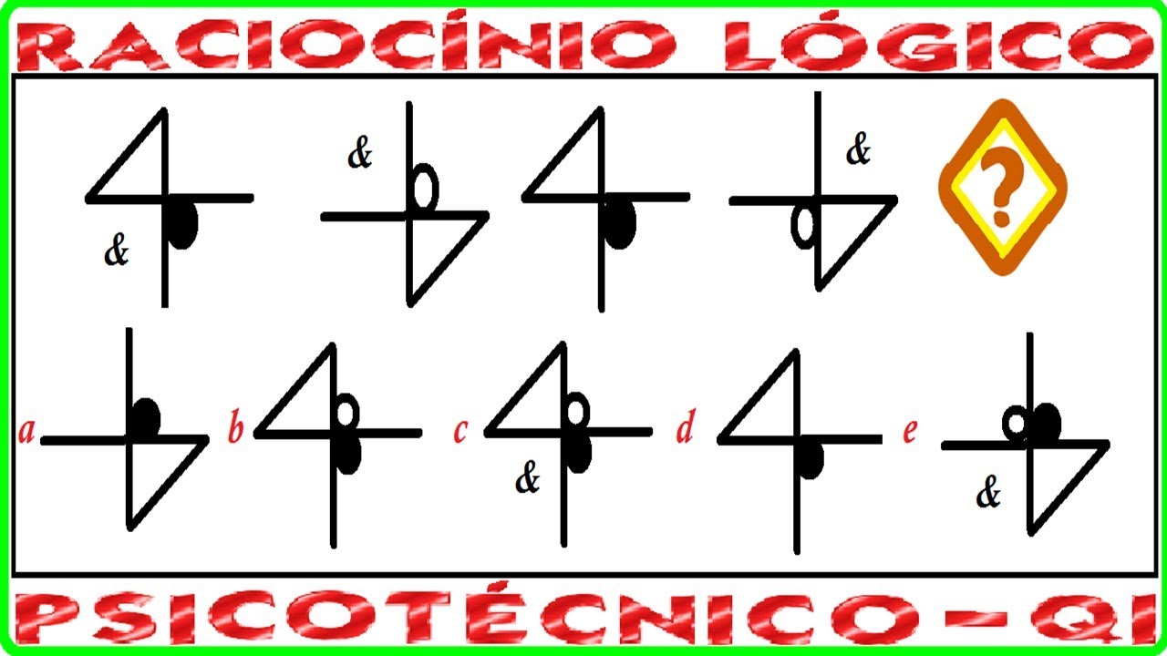Raciocínio Lógico Figuras Sequências Psicotécnicos QI Quociente de Inteligência Detran Concursos RLM