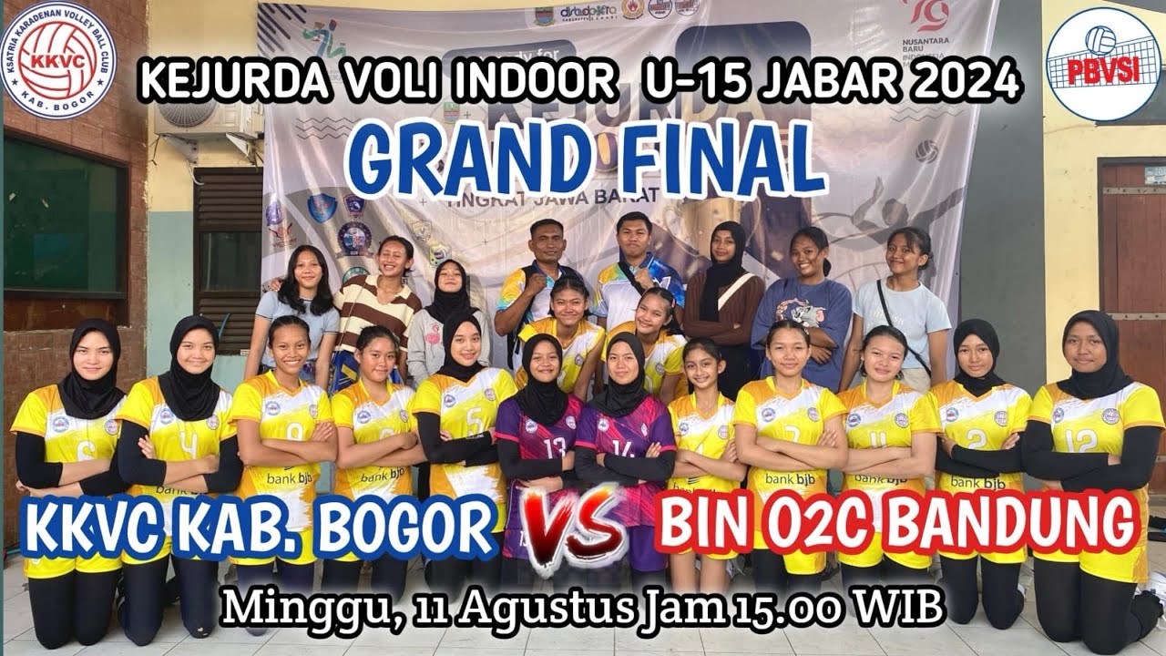 FINAL KEJURDA U-15 KKVC BOGOR VS BIN O2C