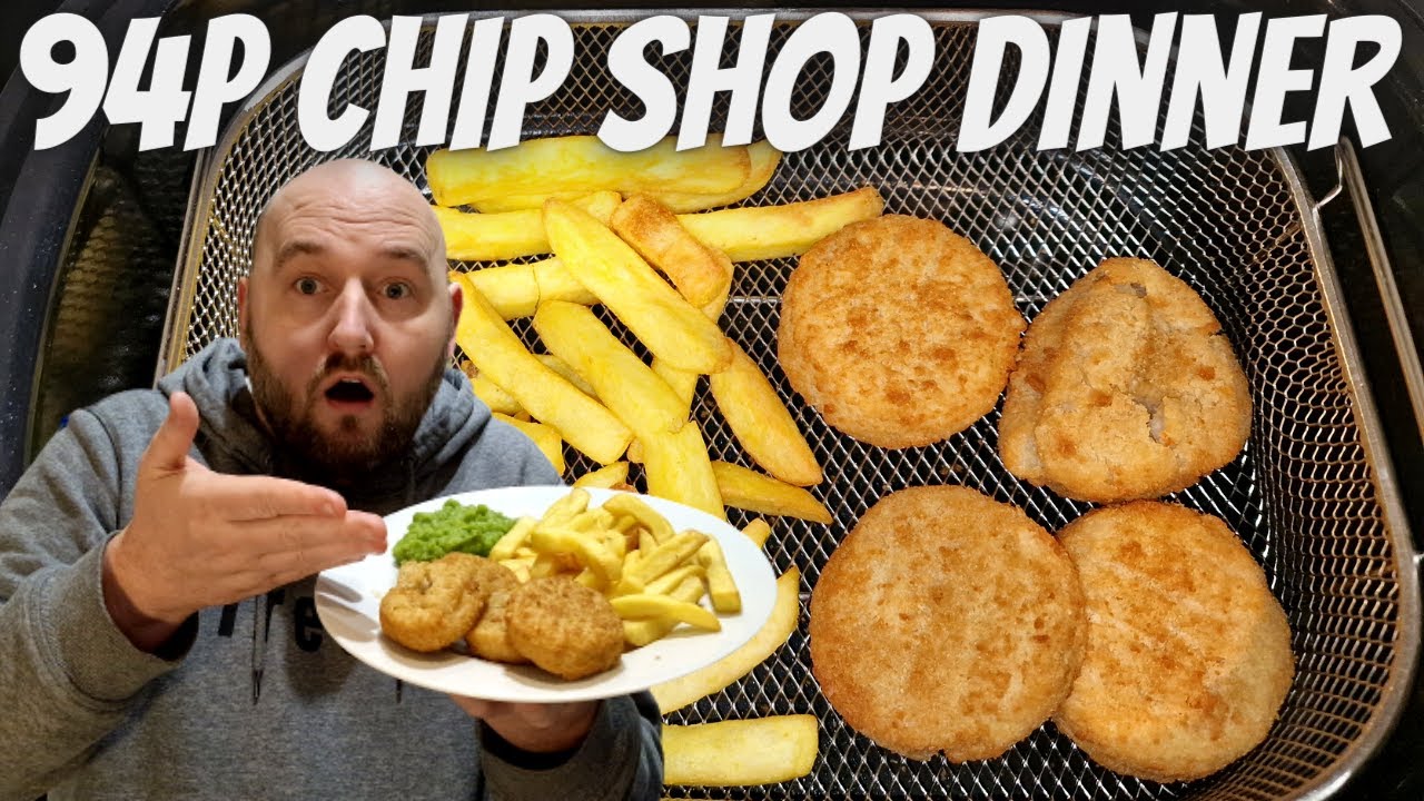 94p Chip Shop Dinner | FISHCAKES CHIPS AND MUSHY PEAS | Budget Friendly Food Review | COD FISH CAKES