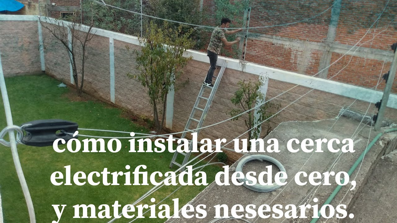 como instalar una cerca electrificada desde cero, y materiales necesarios