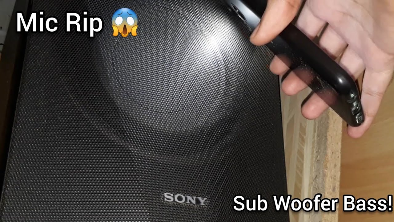 Bass Test - Sony DAV-DZ350 (mic rip)