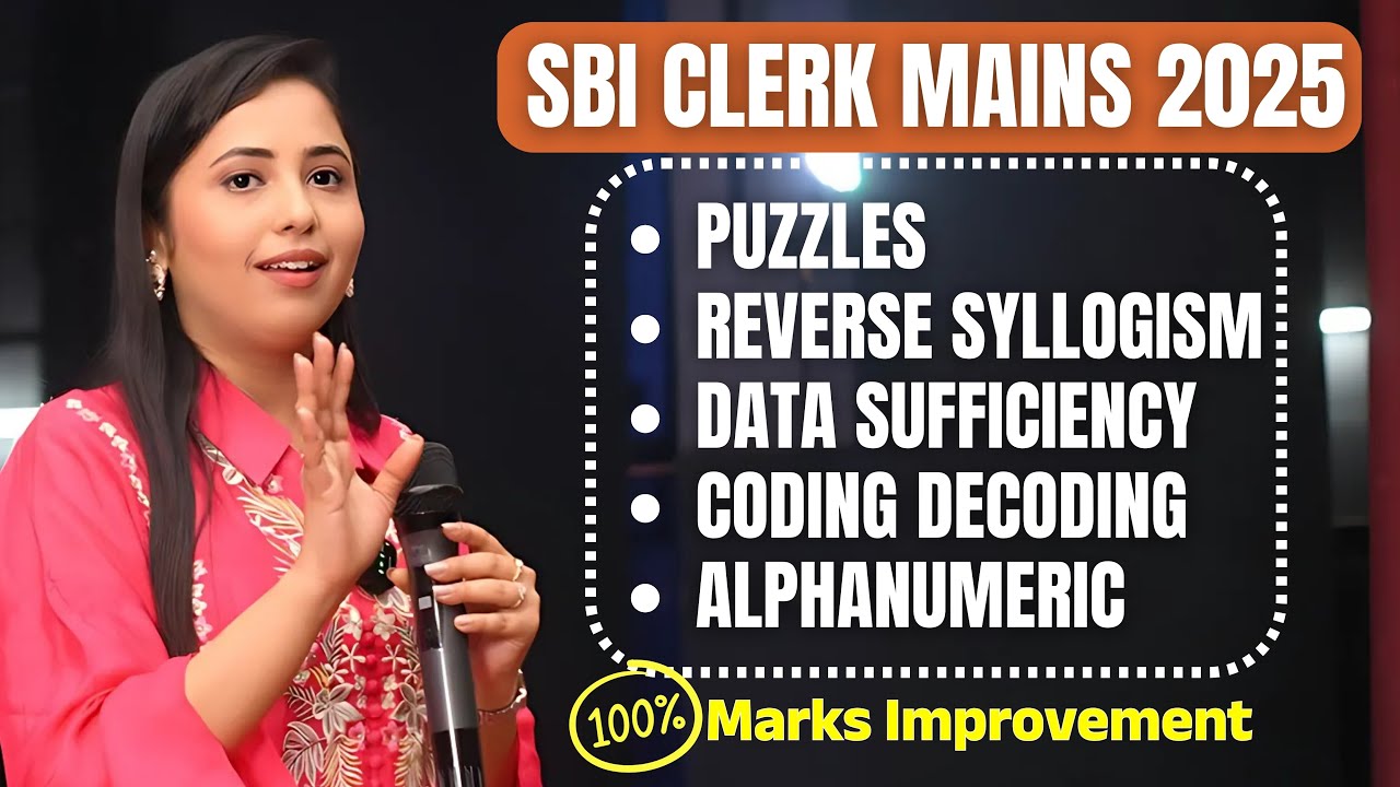🔥SBI CLERK Mains Reasoning | Mains Puzzles & Miscellaneous SBI CLERK Mains 2025 | Smriti Sethi