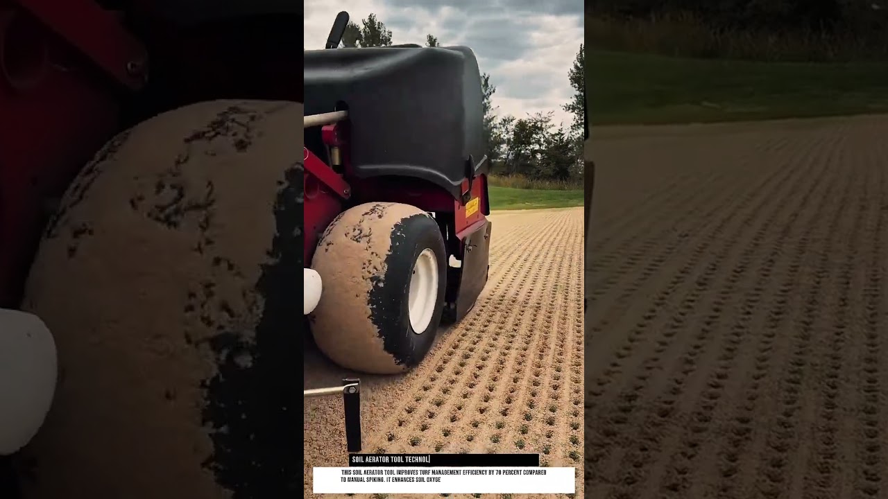 Soil aerator tool technology innovation for turf management