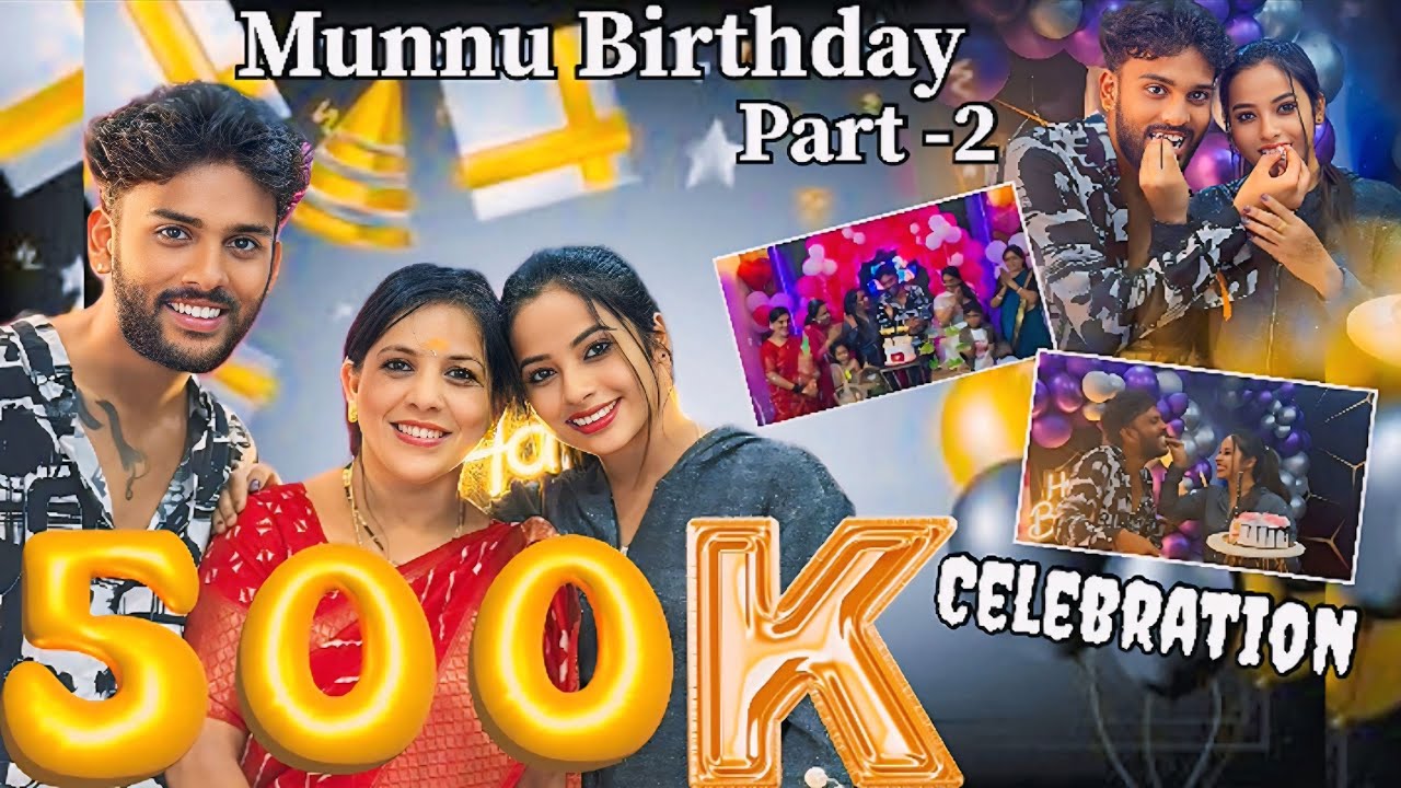 Family Surprise & Sannu Big Surprise ಹೇಗಿತ್ತು ನೀವೇ ನೋಡಿ..❤️ ​​@sannumunnu #birthday #500kcelebration