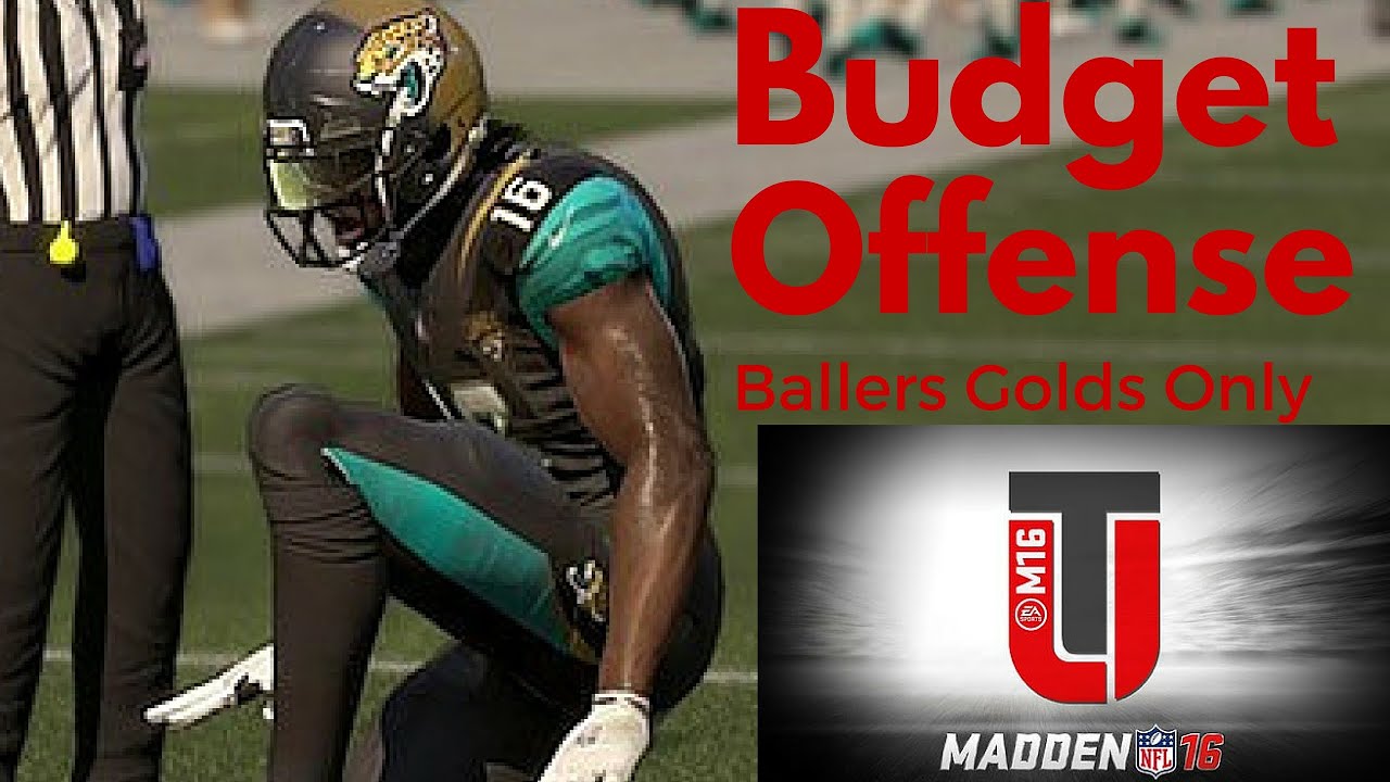 MADDEN 16 MUT How to Build CHEAP Budget OFFENSE Golds (No Elites)  PS4