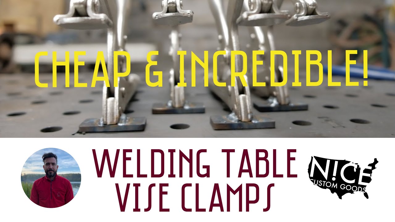 DIY CHEAP Welding Table Vise Clamps