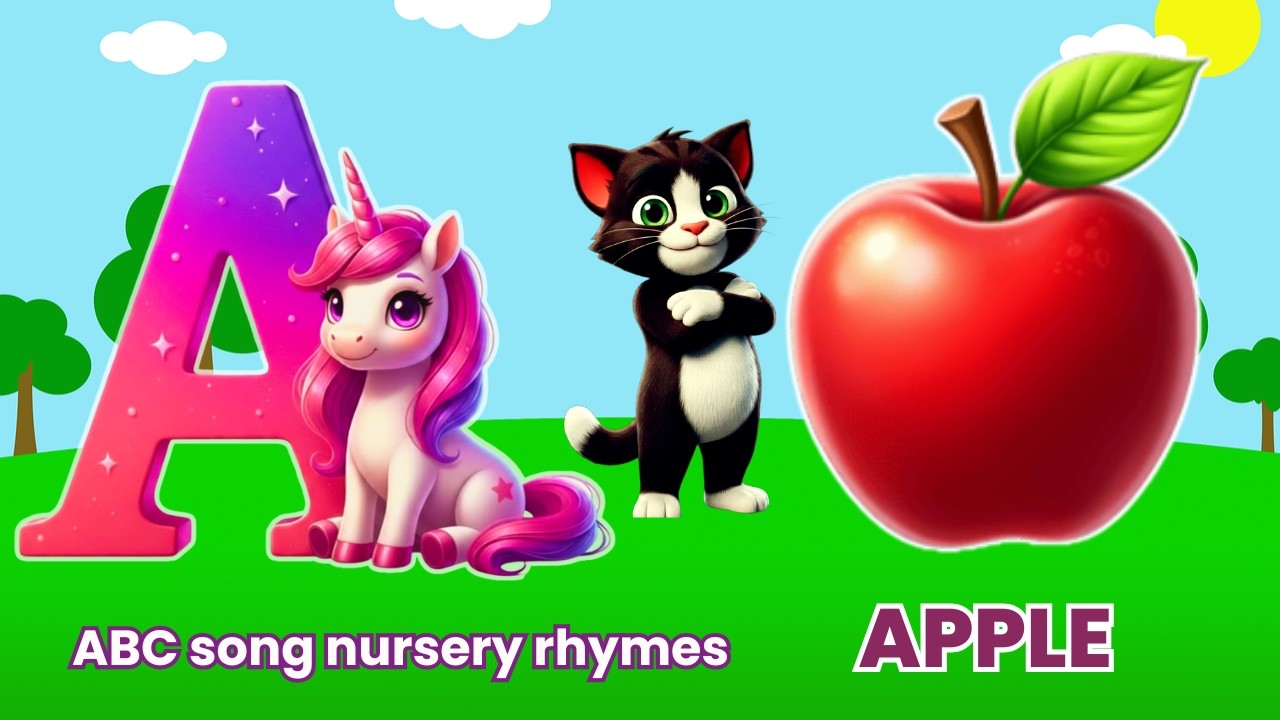 A for apple | abcd | Learn Alphabet | A to Z ABC phonics song nursery rhymes   | Ep71