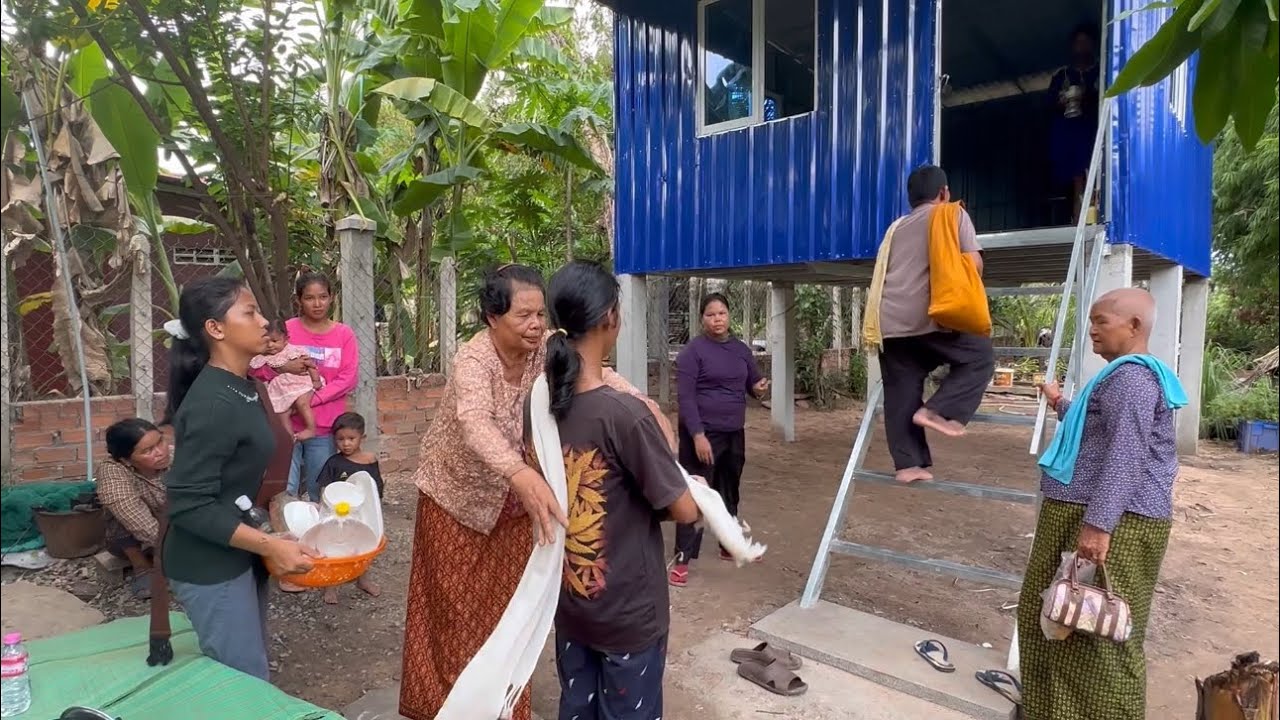 ពិធីឡេីងផ្ទះថ្មីជូនក្មួយកំព្រាទាំងបួន By Pou Vot