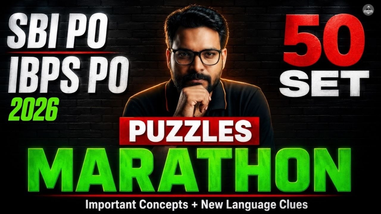 50 Puzzle Set Marathon | SBI PO & IBPS PO 2026