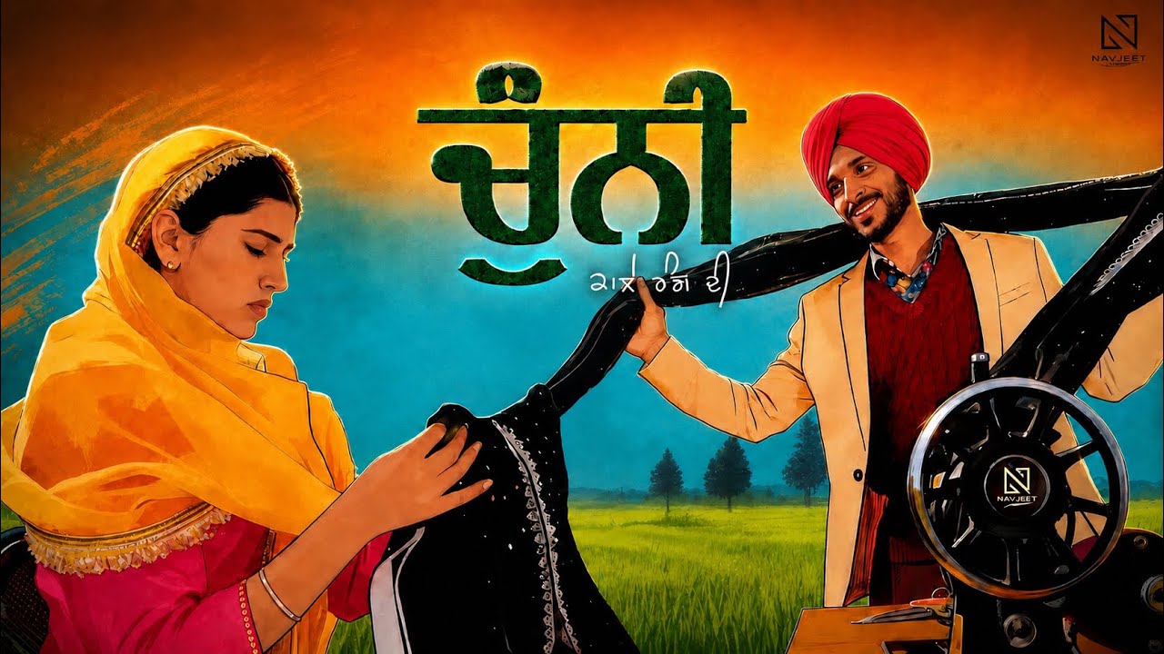 Chunni Kaale Rang Di - Navjeet & Anhad Kaur ( Official Video ) Waran Mirchan | new punjabi song 2026