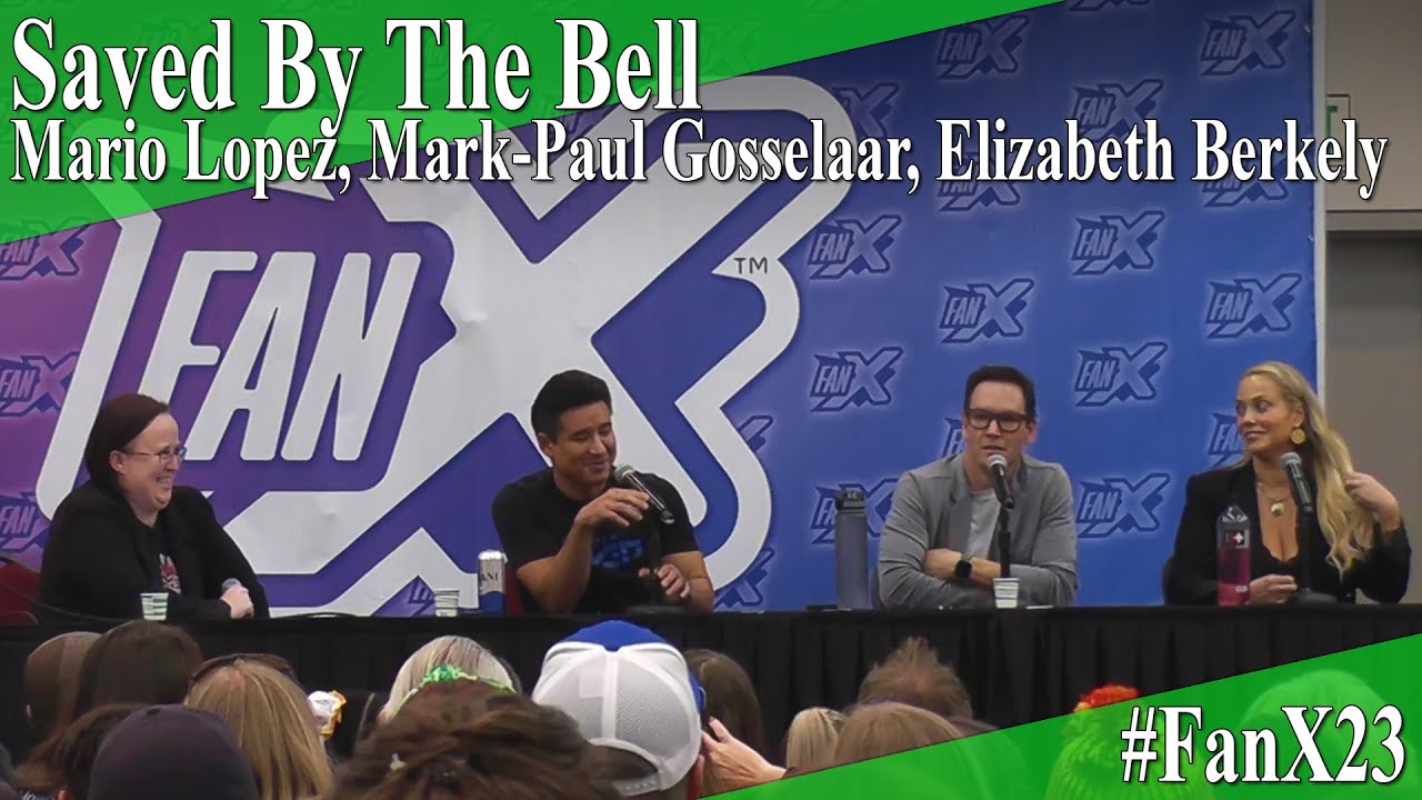 Saved By The Bell Panel - Mark-Paul Gosselaar, Elizabeth Berkely, Mario Lopez - FanX 2023