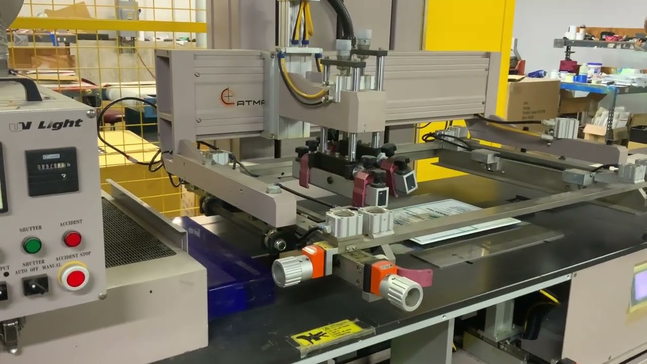 Used ATMA 2 Color Inline Screen Printing Press for Sale