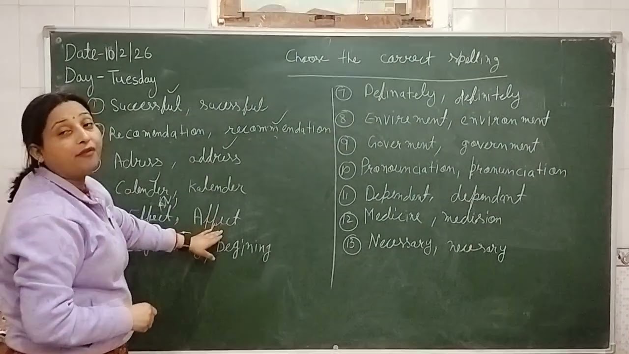 Choose the correct spelling #englishgrammarclass