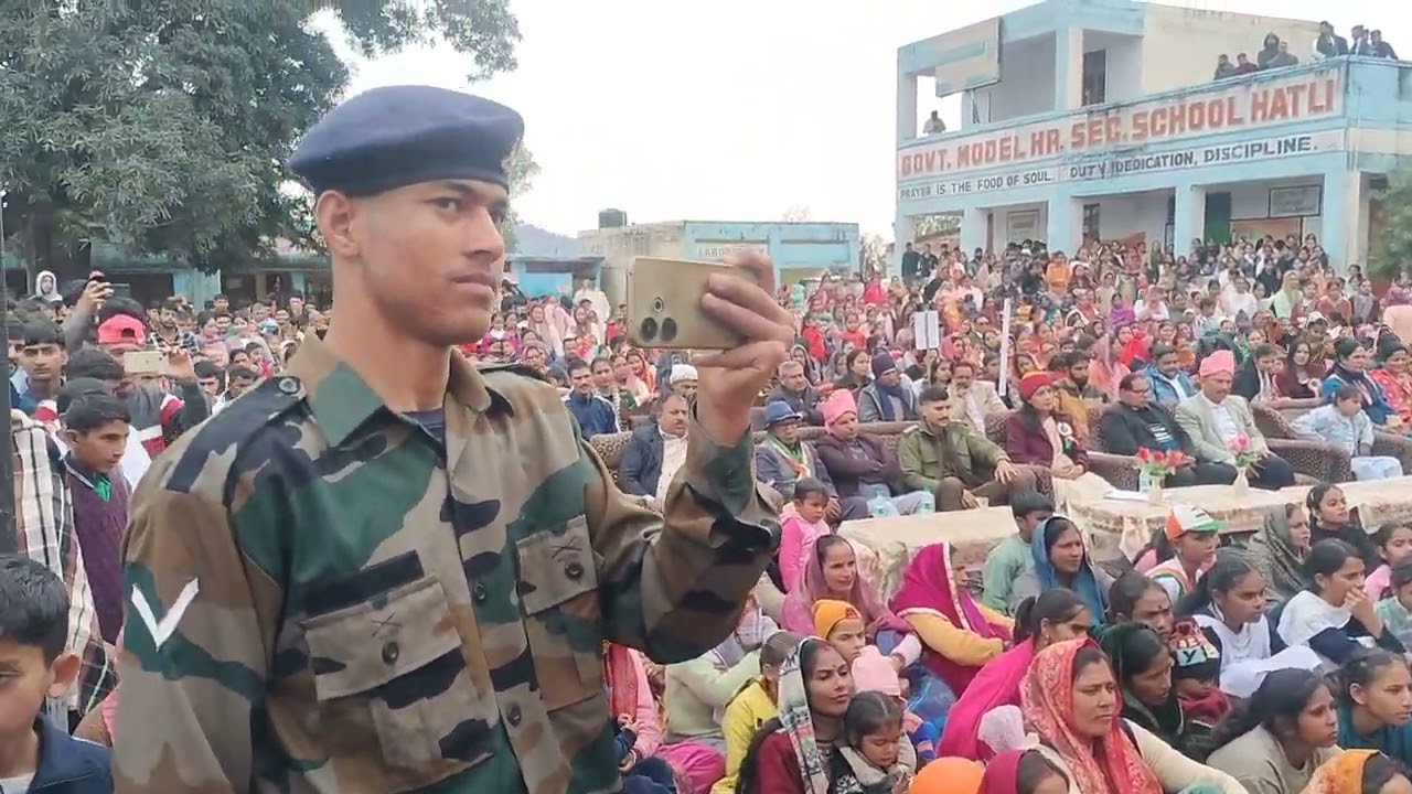 77th republic day celebration in GHSS, HATLI, kathua, jkut, india...