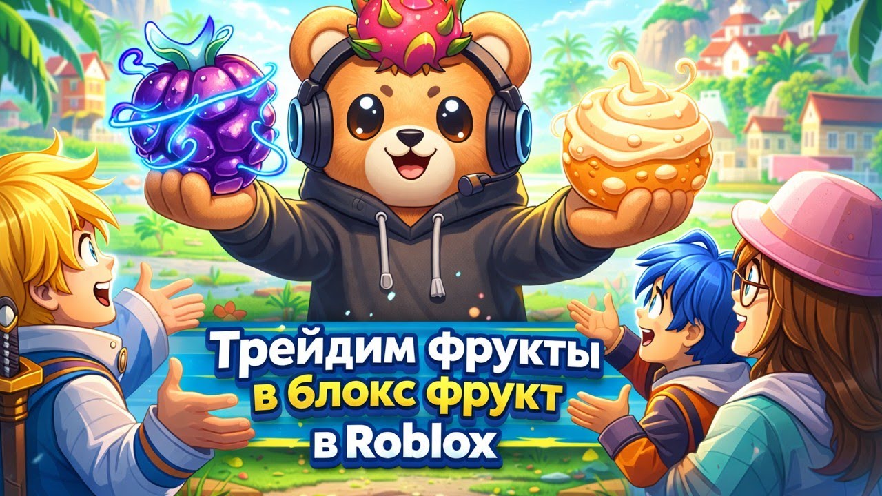 Трейдим фрукты в blox fruits вторая часть игра roblox
